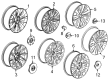 Cadillac Escalade Wheel Cover Diagram - 84962031