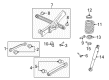 Chevy Silverado 1500 Suspension Strut Rod Diagram - 22902203