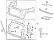 Chevy Silverado 1500 LTD Radiator Support Diagram - 85544204