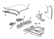 Chevy Corvette Dash Panel Vent Portion Covers Diagram - 84548762