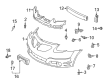 Pontiac Vibe Bumper Diagram - 88973374