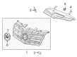 Cadillac Grille Diagram - 20995556