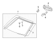 Cadillac Windshield Diagram - 19330835