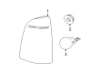 Saturn LW300 Tail Light Diagram - 19210444