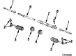 Chevy Celebrity Rack and Pinion Boot Diagram - 7839156