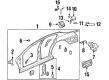 Oldsmobile Aurora Fuel Door Diagram - 25720642
