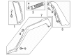 GMC Hummer EV SUV Door Moldings Diagram - 84861690
