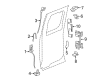 Chevy Silverado 1500 Rear Door Striker Diagram - 25826851