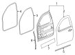 Chevy Silverado 1500 LD Weather Strip Diagram - 23253026