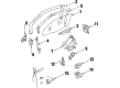 Buick Electra Exterior Door Handle Diagram - 20480172