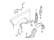 Chevy Fender Splash Shield Diagram - 22679475