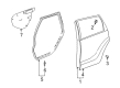 Pontiac Vibe Door Seal Diagram - 88969775
