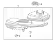 Cadillac Brake Master Cylinder Reservoir Diagram - 84894475