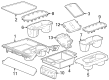 GMC Sierra 3500 HD Cup Holder Diagram - 85131882