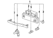 Cadillac Fog Light Lens Diagram - 16520630