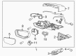 Cadillac CT6 Car Mirror Diagram - 84356230