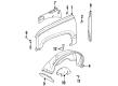 Chevy C1500 Fender Diagram - 15998378