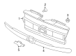 Chevy Trailblazer EXT Grille Diagram - 89044659