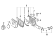 Cadillac Air Filter Box Diagram - 15812561