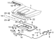 Chevy Silverado 3500 HD Hood Release Cable Diagram - 85628284