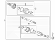 Buick Regal CV Joint Diagram - 13296184