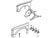 Chevy S10 Blazer Fender Diagram - 15961503