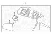 Cadillac CTS Car Mirror Diagram - 25828076