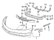 Cadillac ELR Bumper Cover Diagram - 22938373