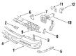 Oldsmobile Bumper Cover Diagram - 12397643
