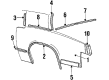 Cadillac Eldorado Door Moldings Diagram - 20204405