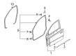 Chevy Aveo Weather Strip Diagram - 96801086