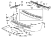GMC Yukon XL Bumper Cover Diagram - 23386116
