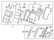 Cadillac ATS Seat Covers Diagram - 84091631