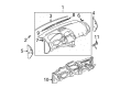 Saturn Dash Panel Vent Portion Covers Diagram - 15217239
