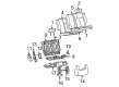 Chevy Trailblazer EXT Seat Covers Diagram - 88983410