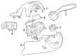 Cadillac LYRIQ Turn Signal Switch Diagram - 13550202