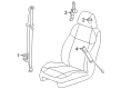 Hummer H3 Seat Belt Diagram - 19209039