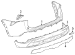 Chevy Trax Bumper Cover Diagram - 42905092