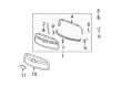 Chevy HHR Grille Diagram - 20836155