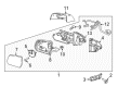 GMC Acadia Car Mirror Diagram - 23505279
