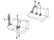 Pontiac Bonneville Seat Belt Diagram - 12524226
