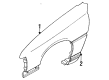 Pontiac LeMans Fender Diagram - 90244863