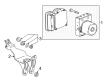 Chevy Bolt EUV ABS Pump And Motor Assembly Diagram - 42758559