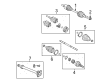 Chevy Traverse CV Boot Diagram - 19206497