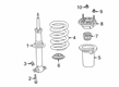 Chevy Silverado 1500 Strut Mounts Diagram - 84477437