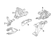 Chevy Volt Motor And Transmission Mount Diagram - 22969965