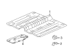 Chevy Malibu Limited Underbody Splash Shield Diagram - 23455420