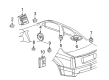Cadillac STS Car Speakers Diagram - 25773787