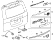 Cadillac Escalade Emblem Diagram - 23182046