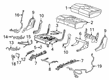 Cadillac XT6 Seat Covers Diagram - 84865661